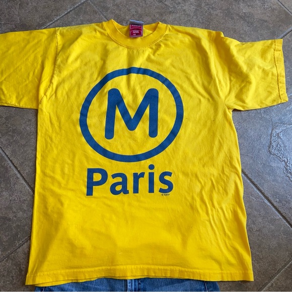 Never Worn- UNISEX -  Paris METRO sign - T-Shirt - Picture 3 of 13